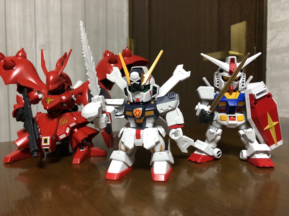 SDガンダムクロスシルエット『ナイチンゲール』を部分塗装してみた