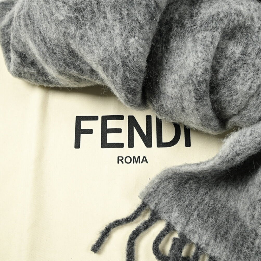 SALE｜FENDI フェンディ / アルパカウール ロゴマフラー / メンズ