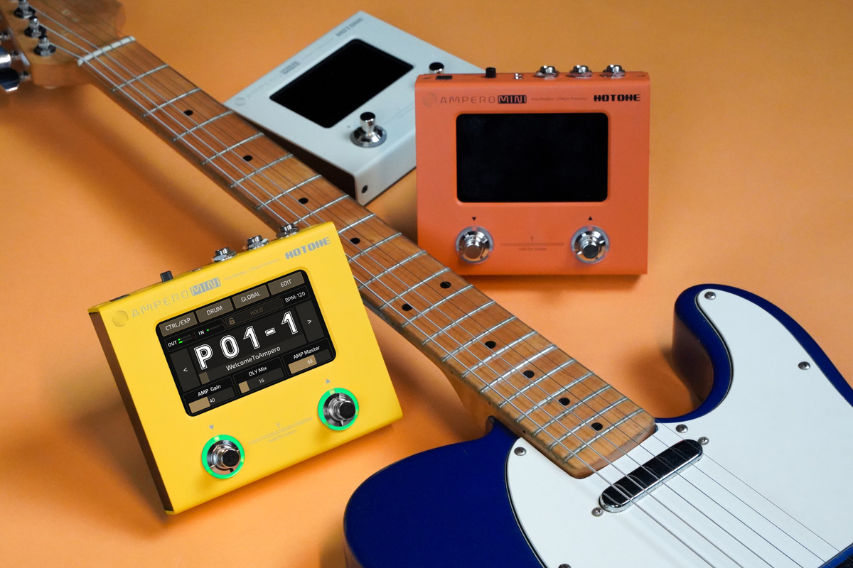 Hotoneより、超小型エフェクト・プロセッサー“Ampero Mini”の2023年