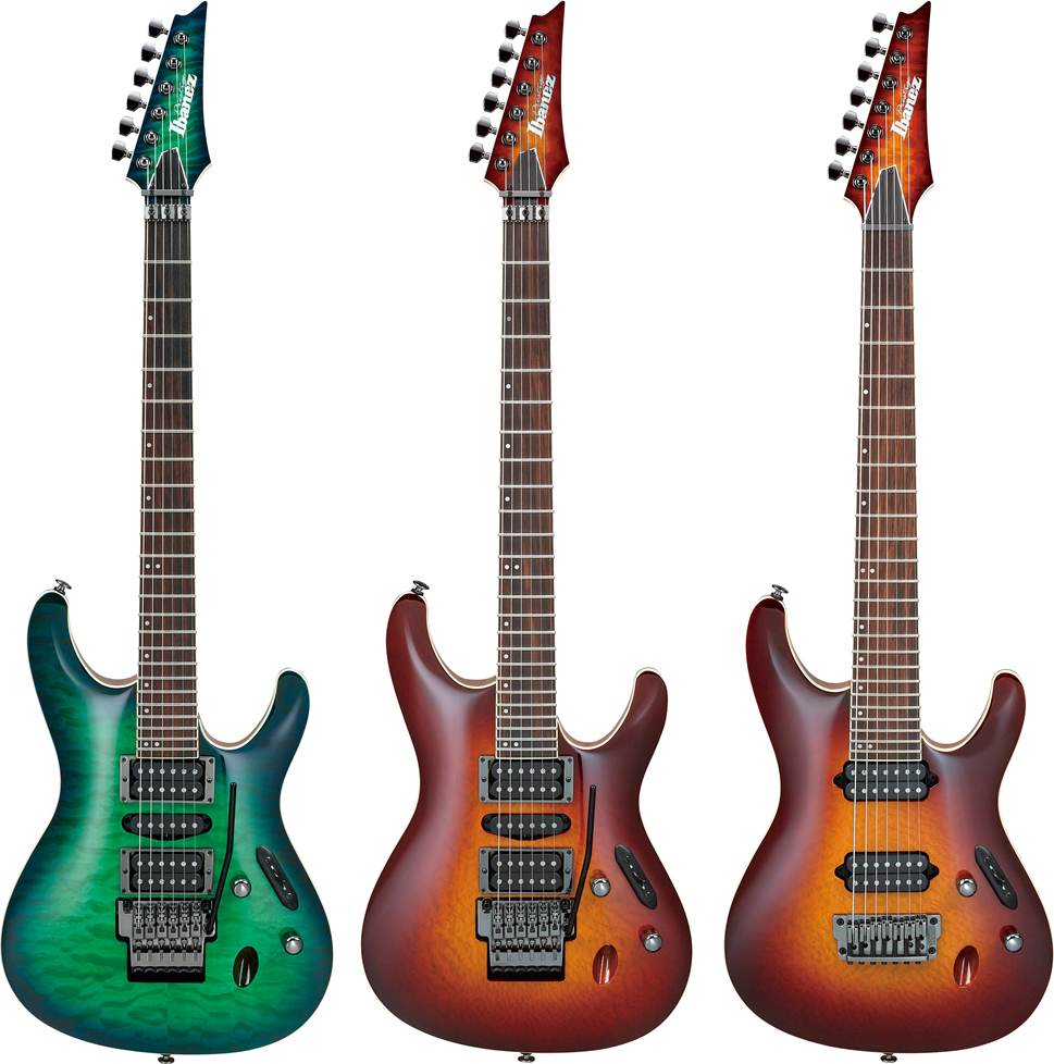 エレキギター】Ibanez キルト ＆ 鱗状紋 、そして7弦。Prestige “S