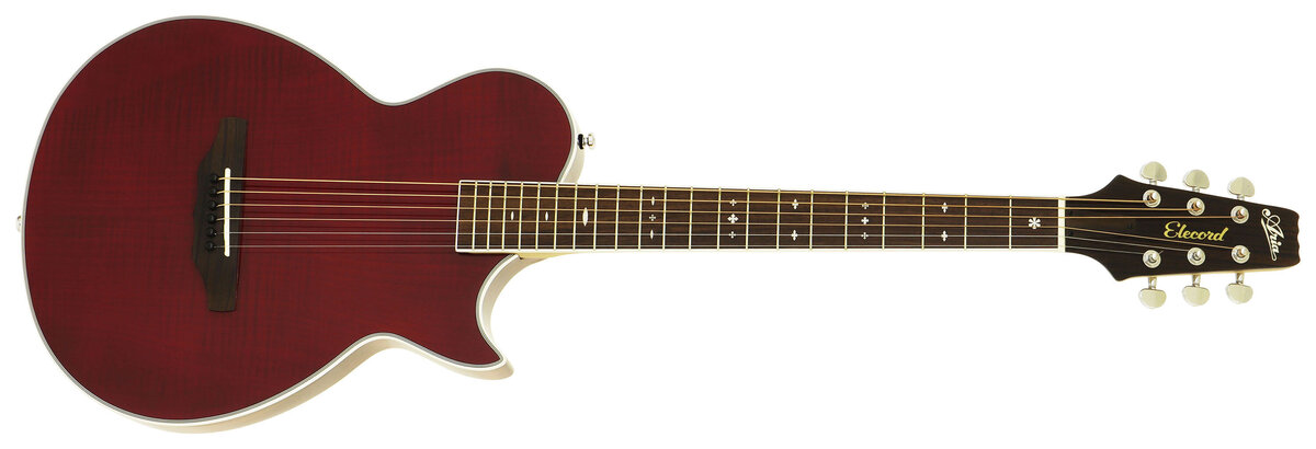 Aria APE-100｜マホガニーをくりぬいたボディにフレイムメイプルトップ