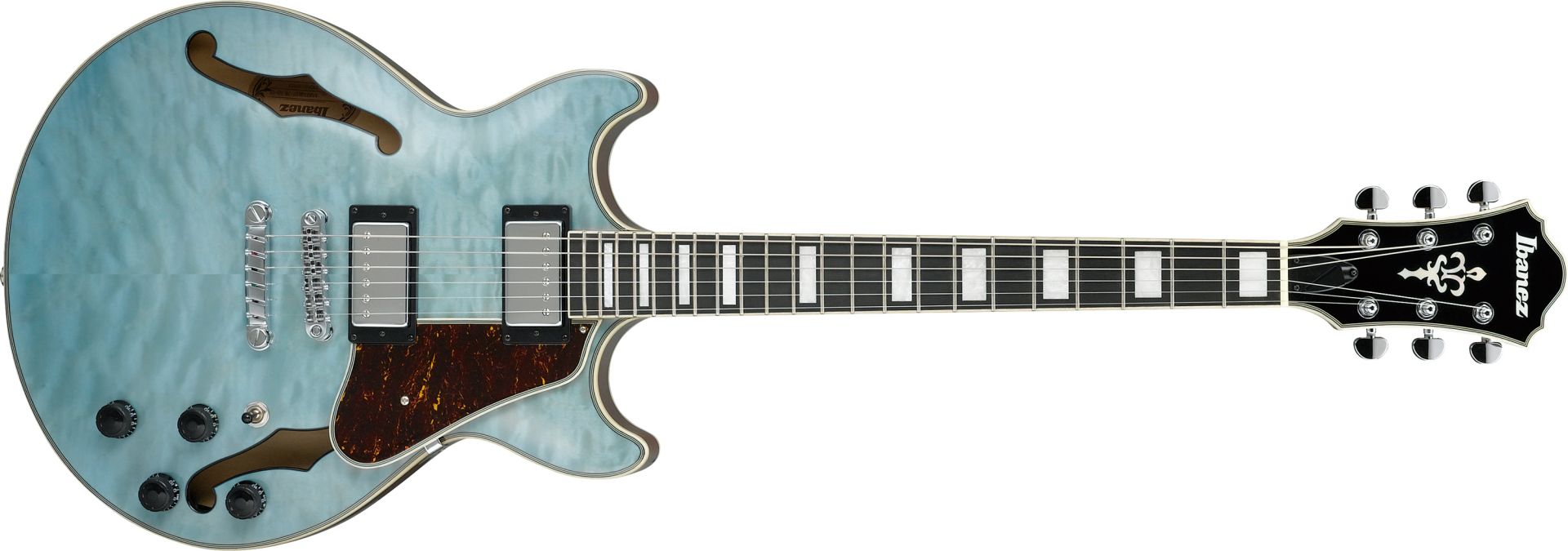 エレキギター】-Ibanez-キルテッドメイプルTOPのセミアコ上位モデル