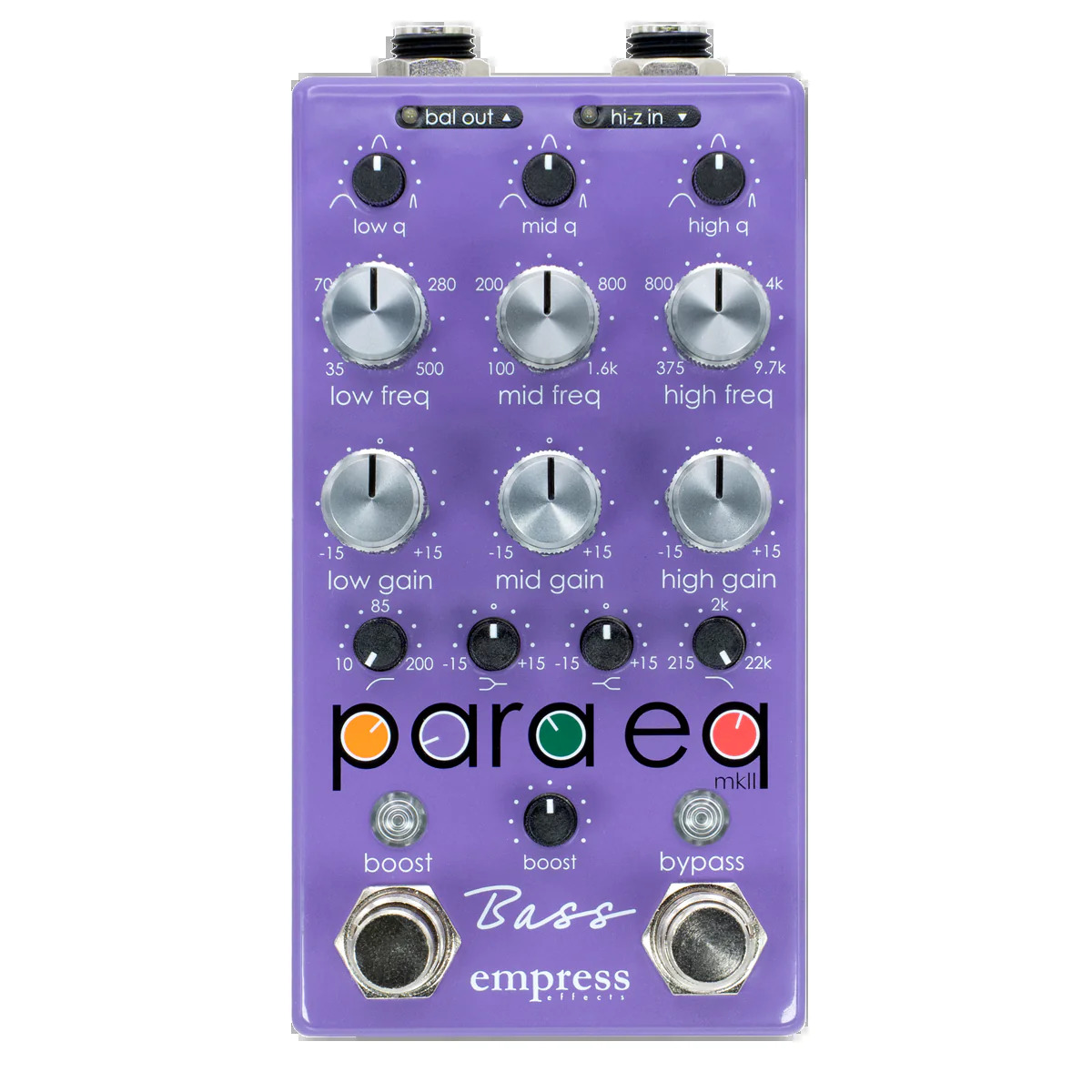 Empress Effectsから登場、ベース専用パラメトリックEQ「Bass ParaEq