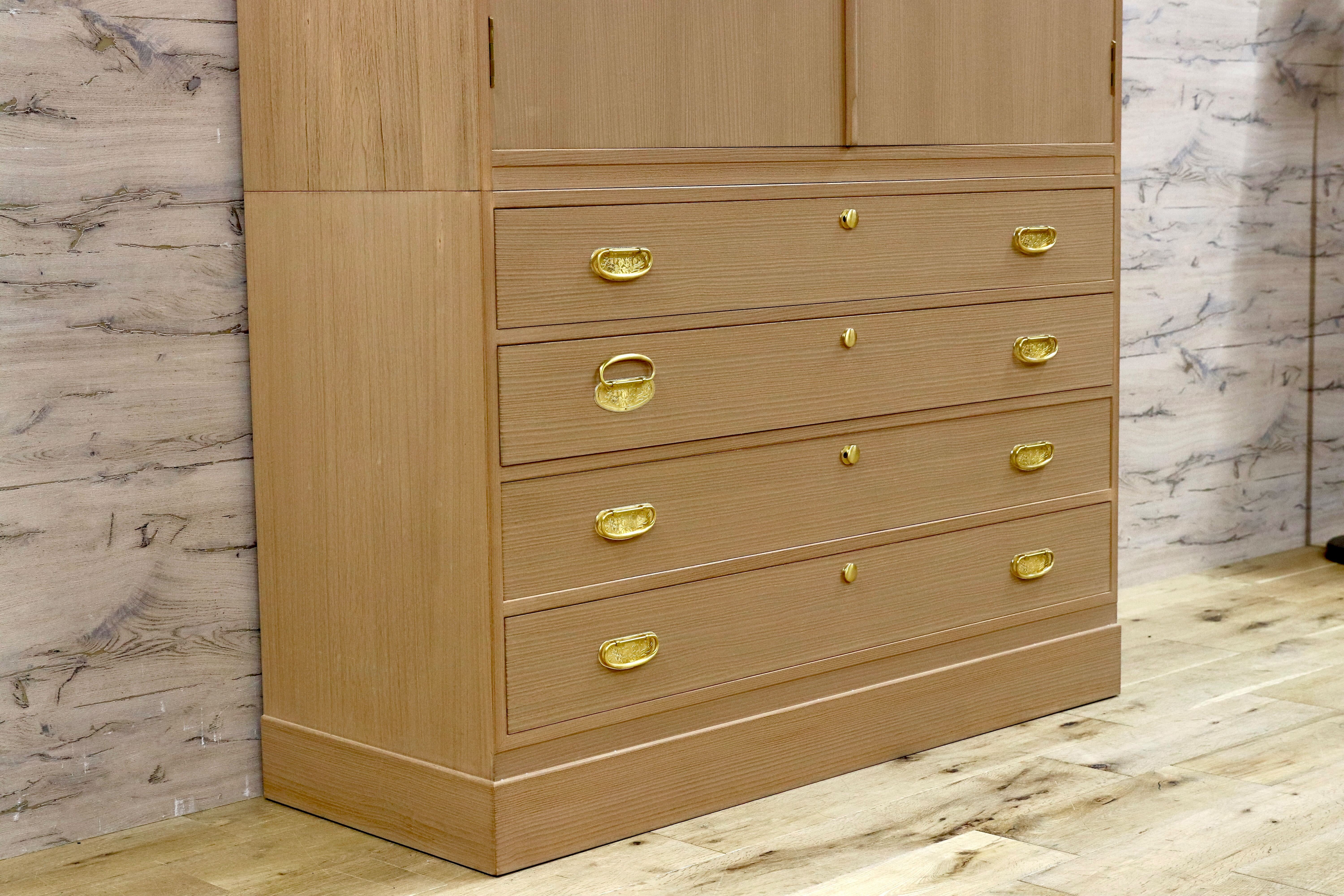 GMHK603○紀州箪笥 伝統工芸士 落合啓男 和箪笥 桐箪笥 最高級 和家具