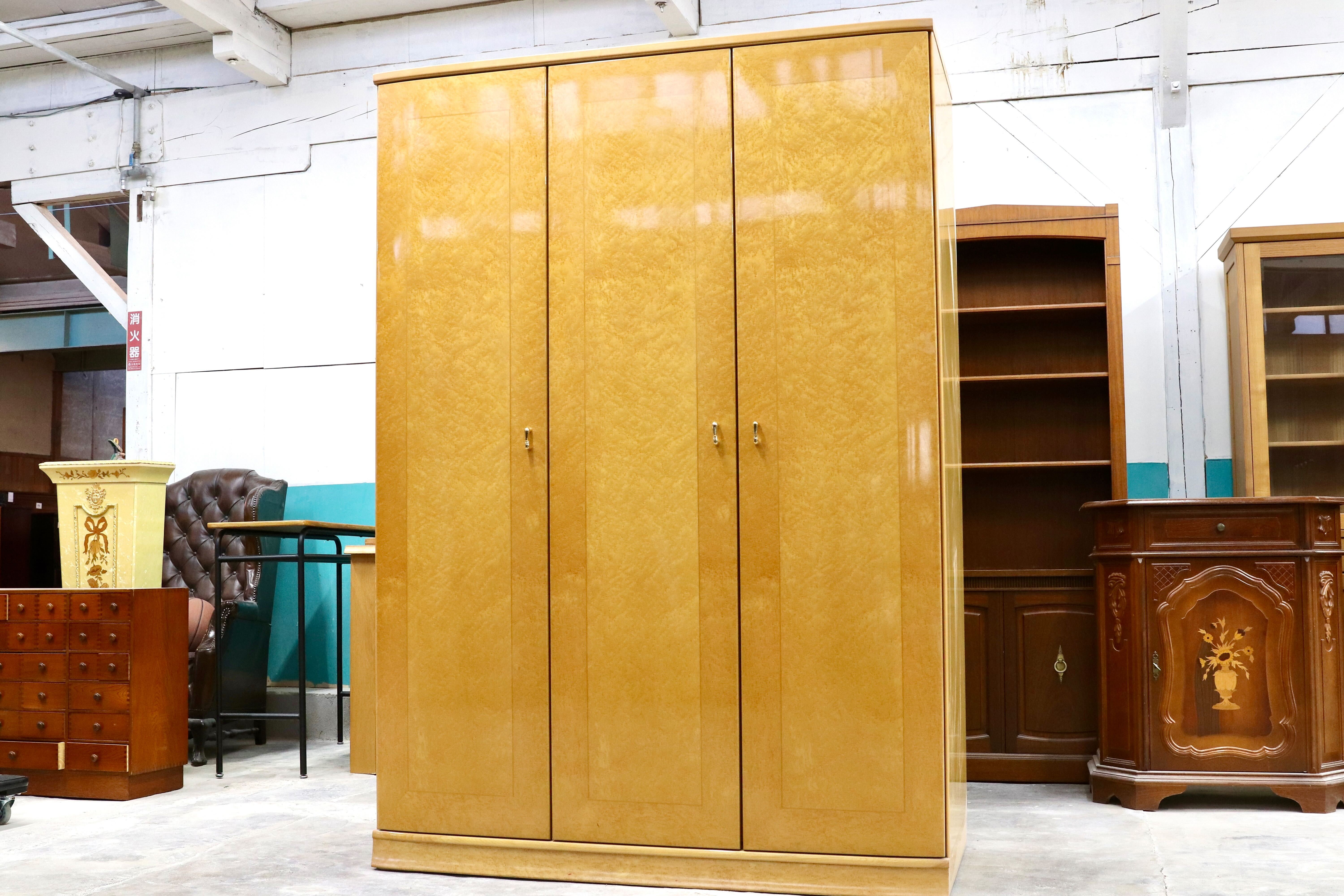 GMIS86B○IDC大塚家具 大松 バーズアイメープル サイドチェスト 電話