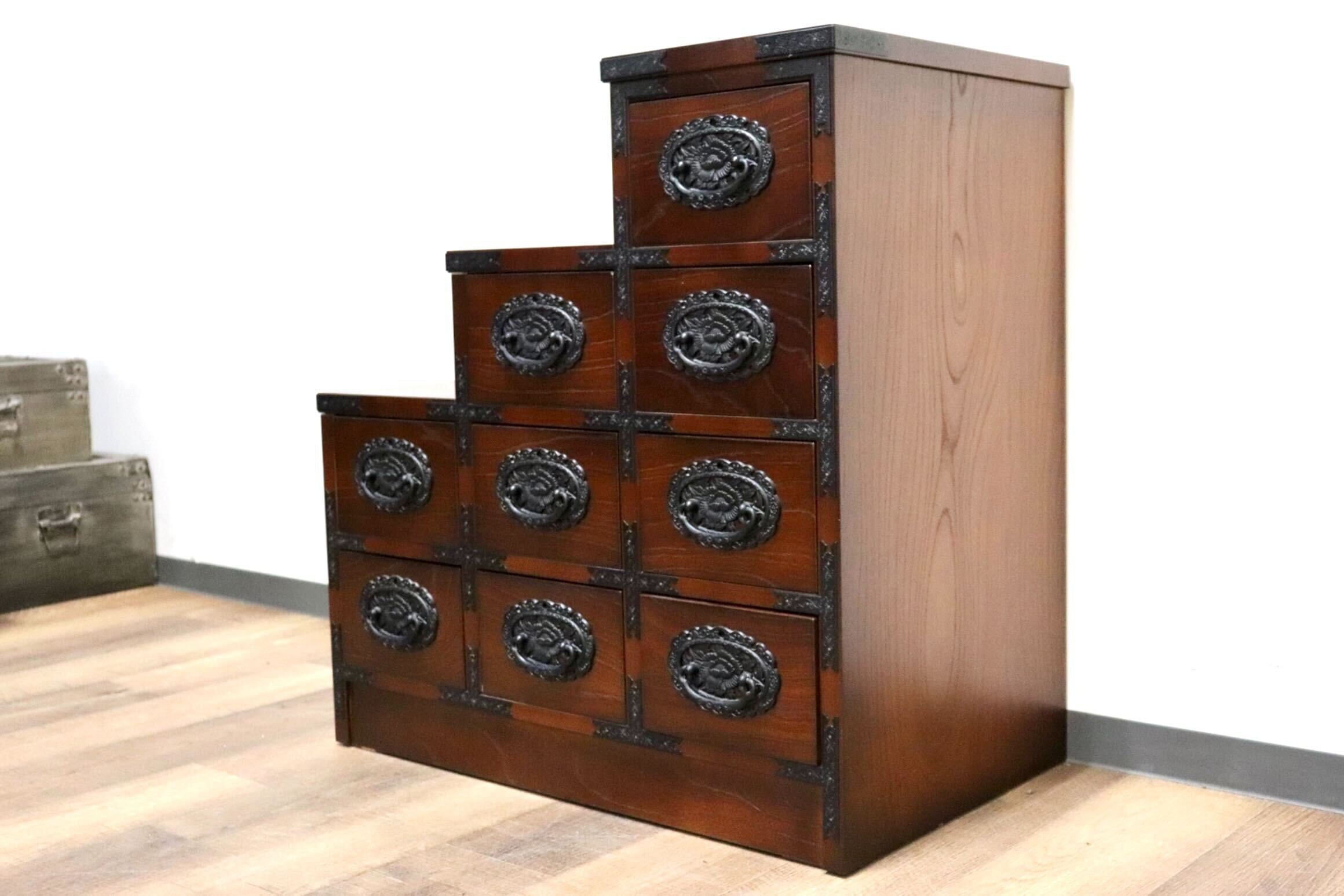 アウトレット GMIS113B○マルヨシ民芸家具 7段チェスト サイドチェスト