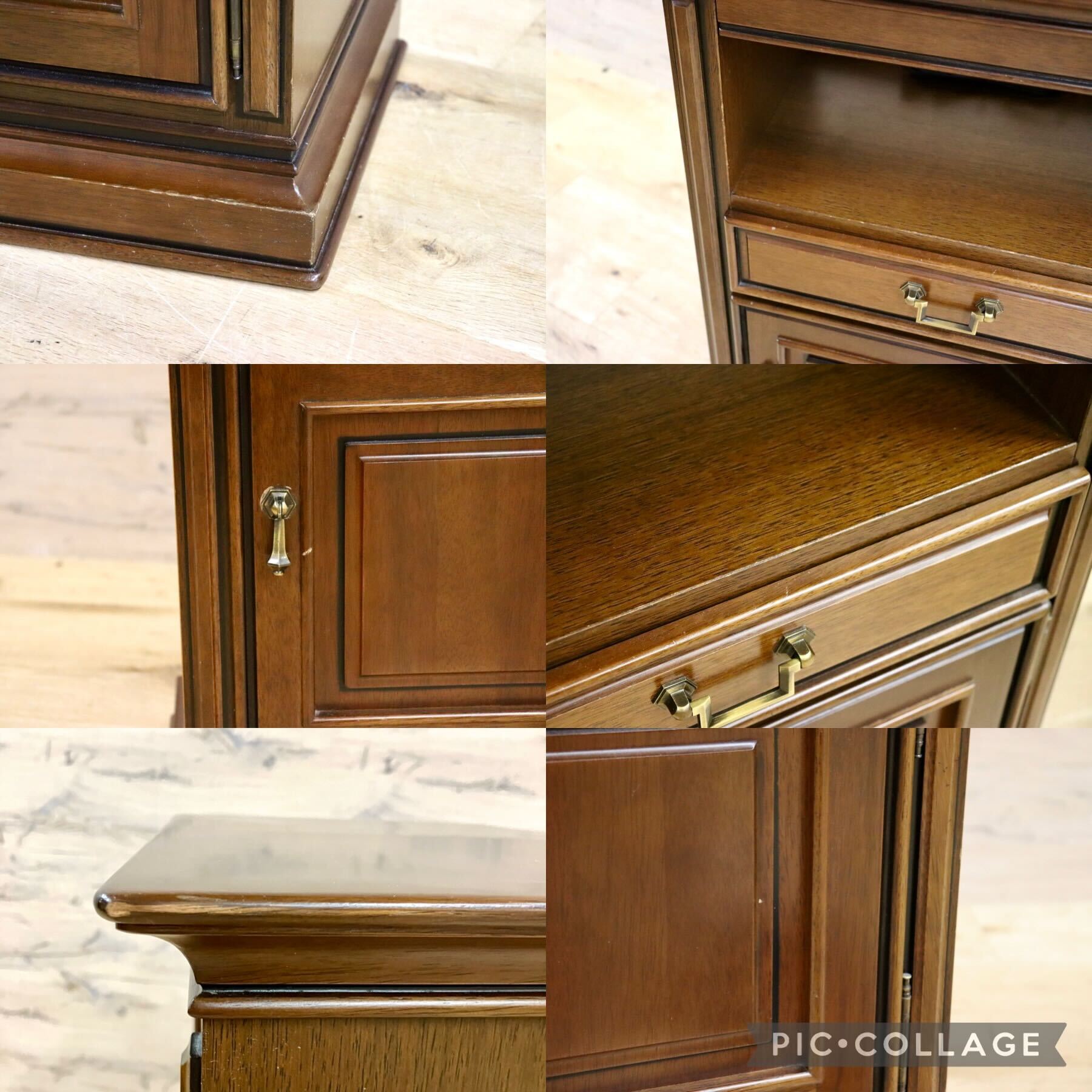 マルニ電話台ファックス台花台