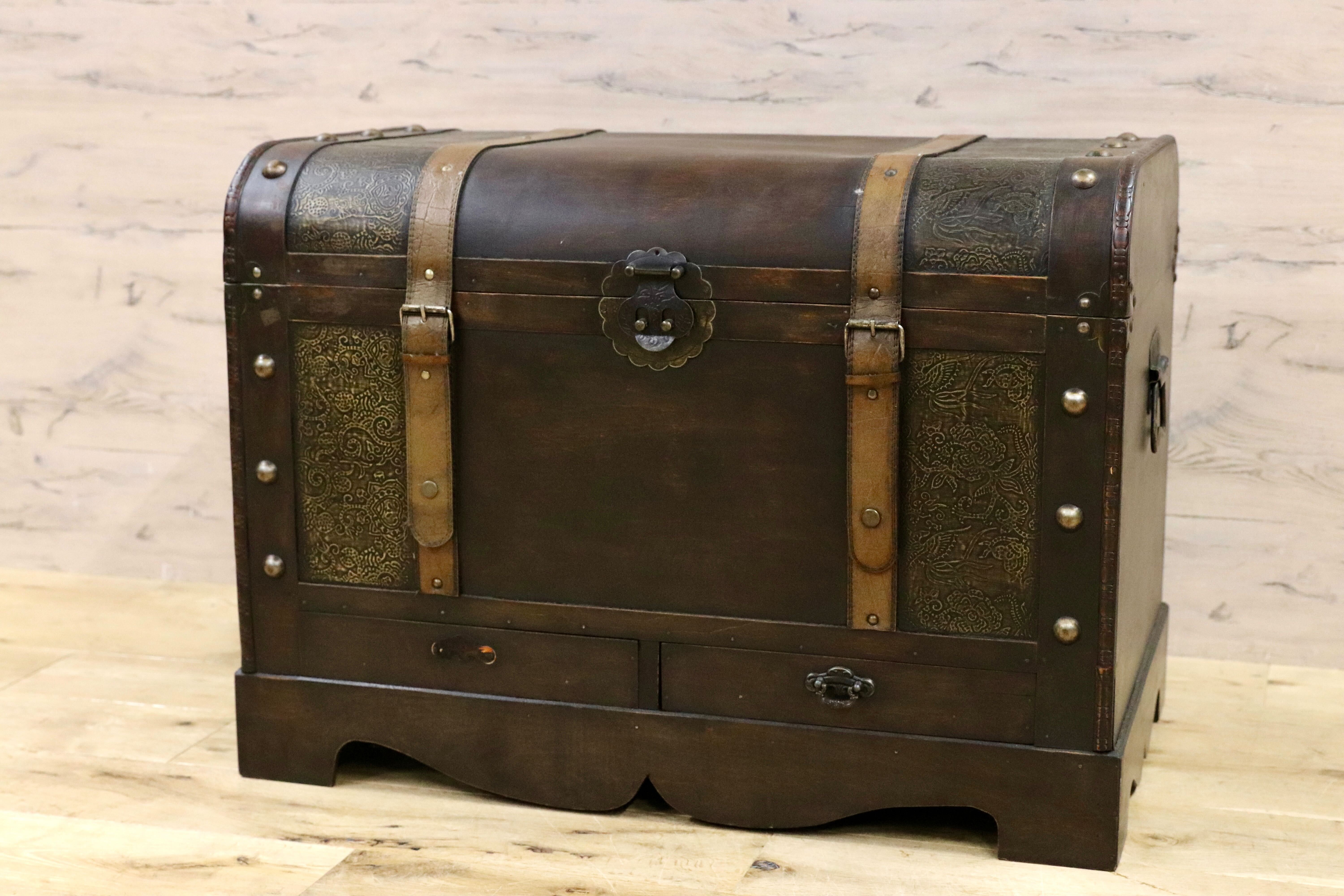 GMHS339○ヴィンテージ トランク ボックス 収納箱 店舗什器 撮影