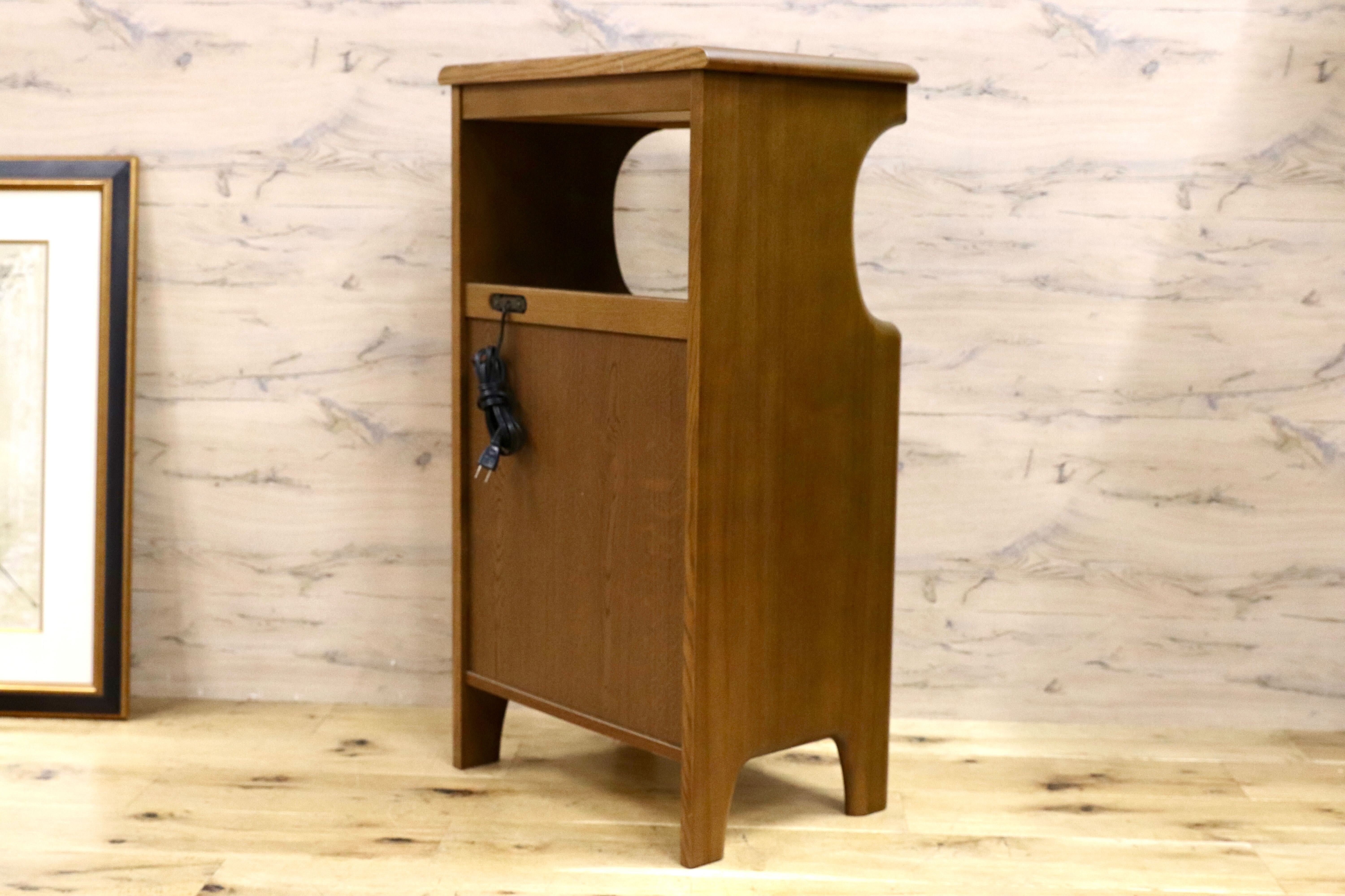 カリモク 小型キャビネットfor FAX プリンター 電話 ベッドサイド