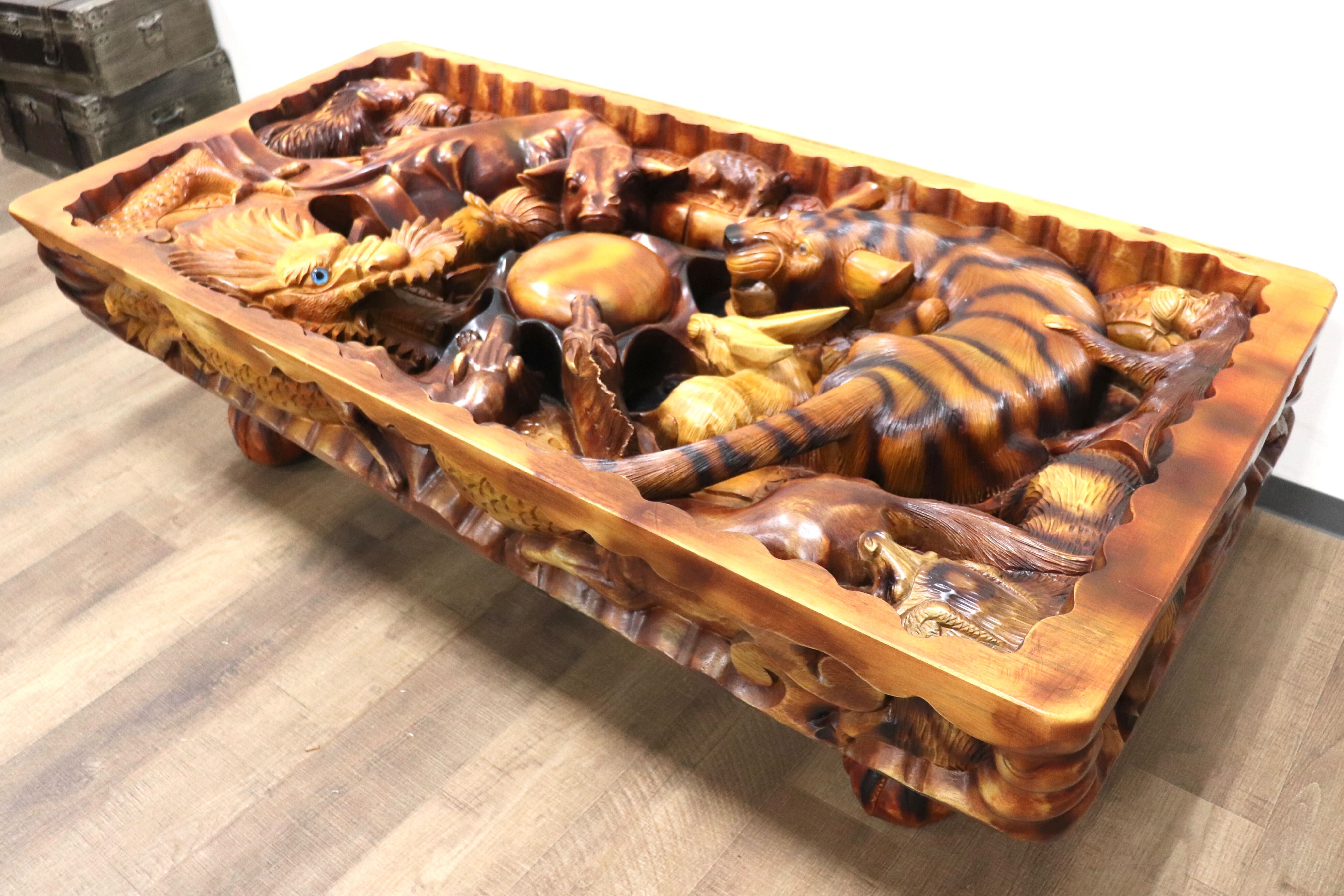 唐木彫刻 中山銘 十二支 丸玉 置物 V R9190 唐木彫刻 中山銘 十二支 丸