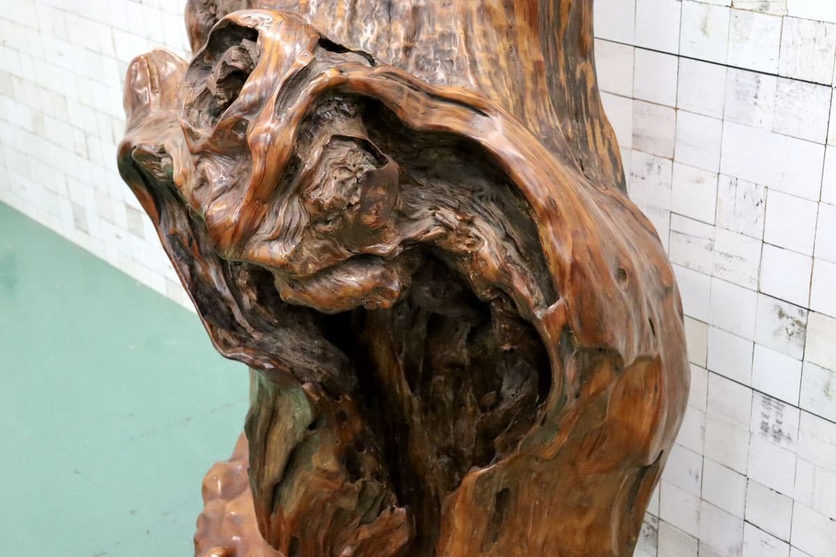 GMFS276○世界遺産屋久杉 無垢 一枚板 衝立 オブジェ 置物 玄関 和室 座敷