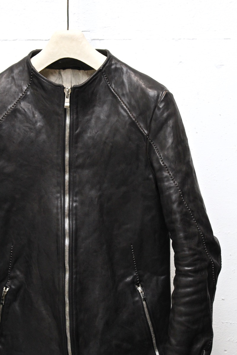 11911-41157. incarnation. Horse Leather No Collar Zip/F Moto