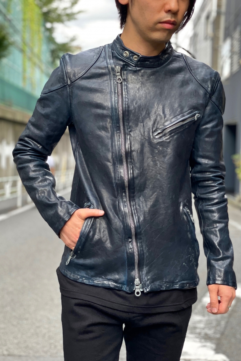 バックラッシュ ポーランドショルダー シングルライダースジャケット