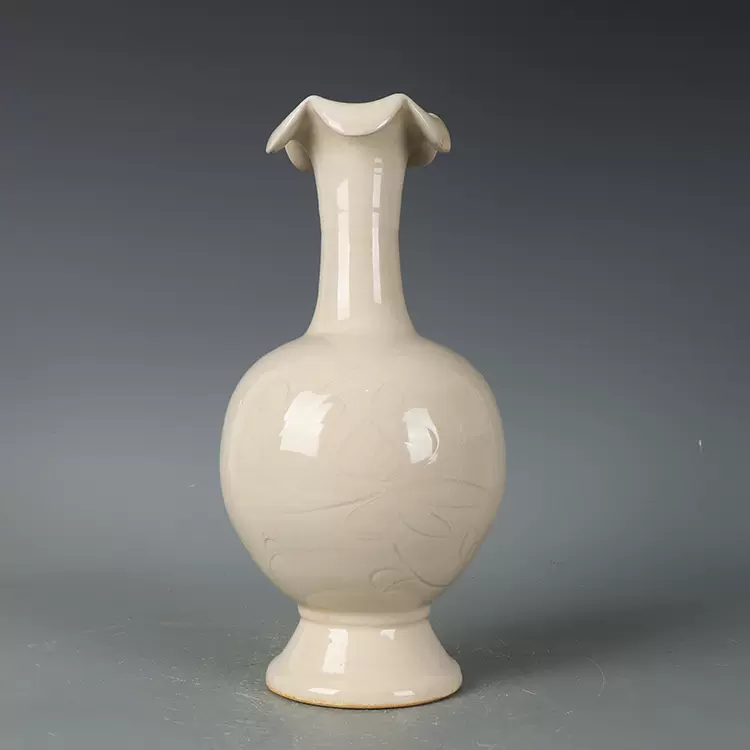 宋時代 湖田窯 鳥食罐 鳥餌壺 影青 茶道具 唐物 古物 中国骨董(F-96