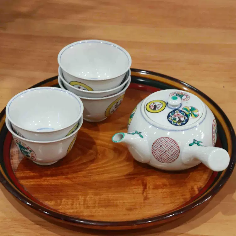 備前焼森脇弘行霊芝手造宝瓶蟹張煎茶道具