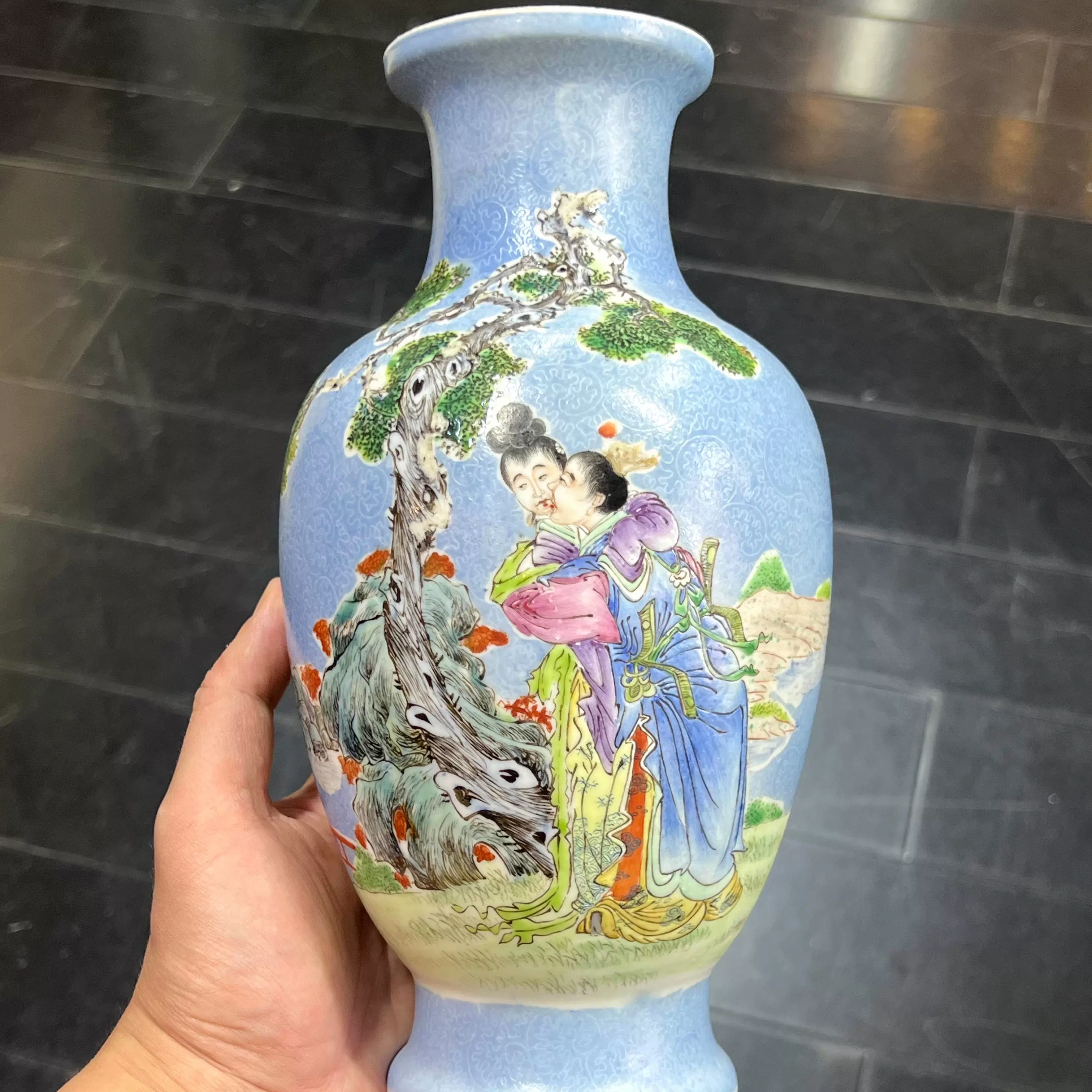 鳳】中国古玩 中国美術 時大彬 山雲刻 朱泥 漢詩 筆筒 検：