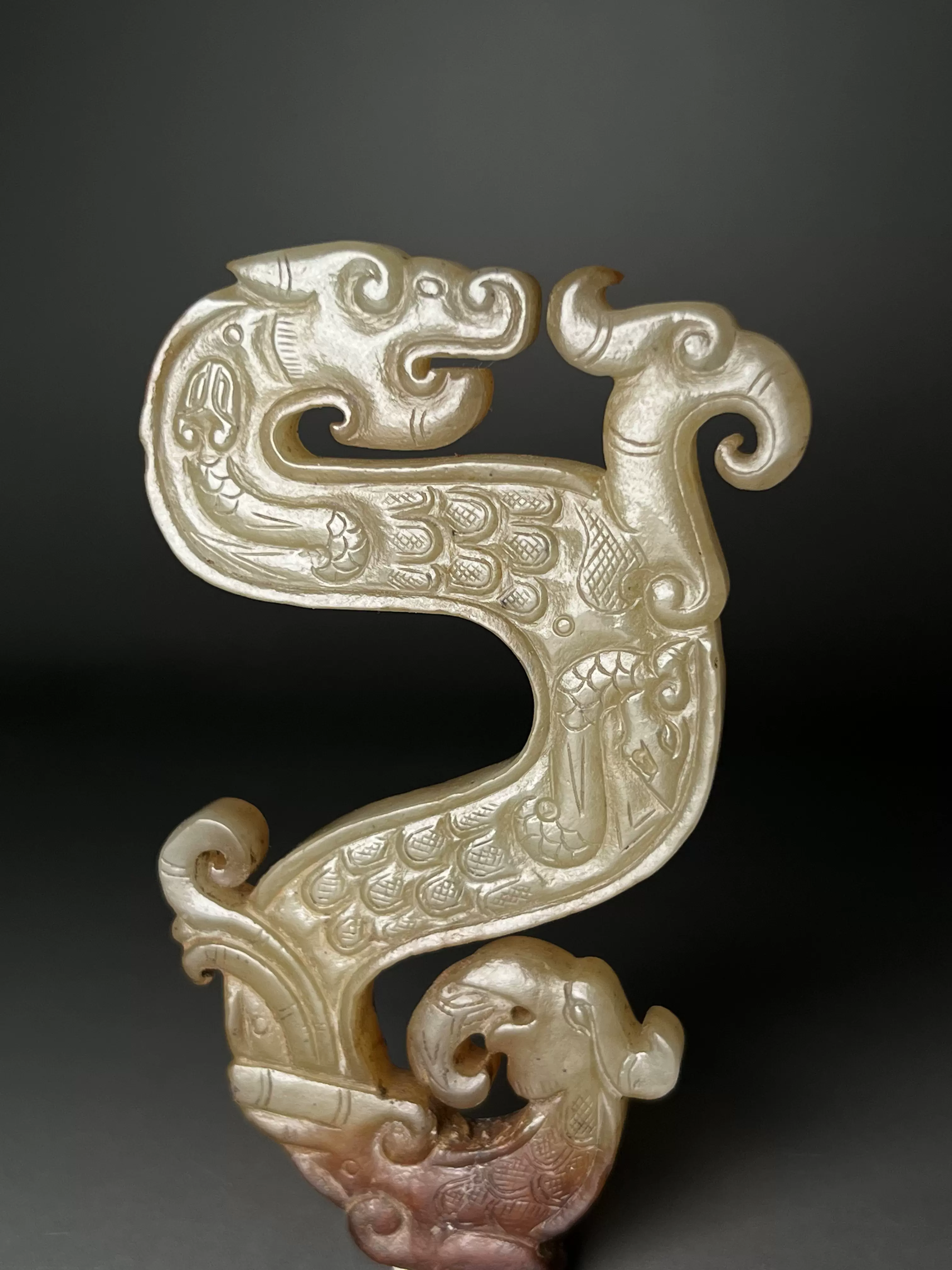 銅器 龍 書道具 文房具 装飾品 工芸品 美術品 置物 銅 細工 龍鳳如意