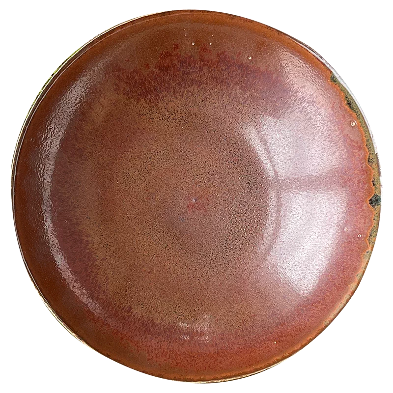 Yahoo!オークション 【古美味】人間国宝 清水卯一 柿天目釉茶碗 茶道具