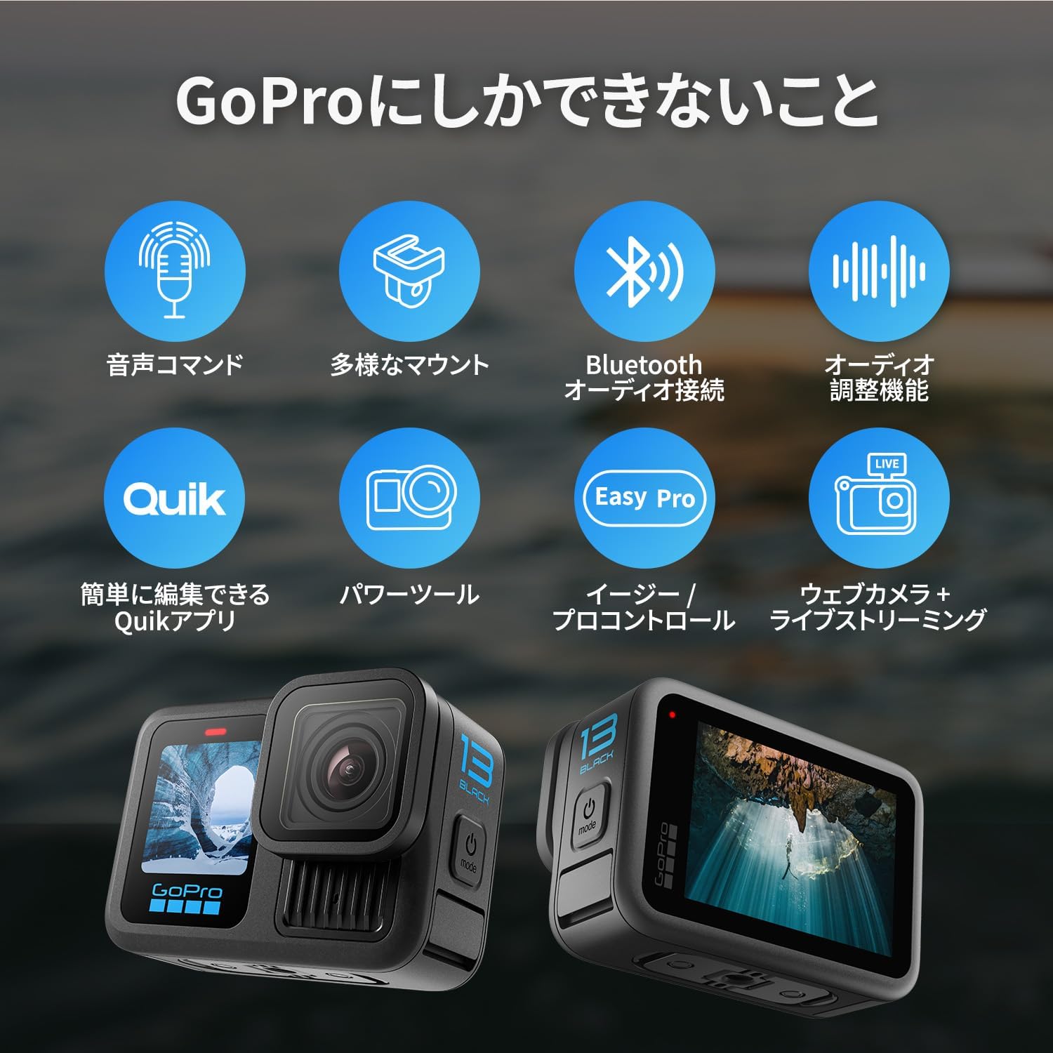 月額9,800円レンタルプラン：GoPro HERO13 CHDHX-131-FW ブラック