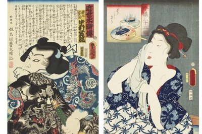 歌川国貞（三代豊国）「十二月ノ内 水無月 土用干」 - 浮世絵あれや