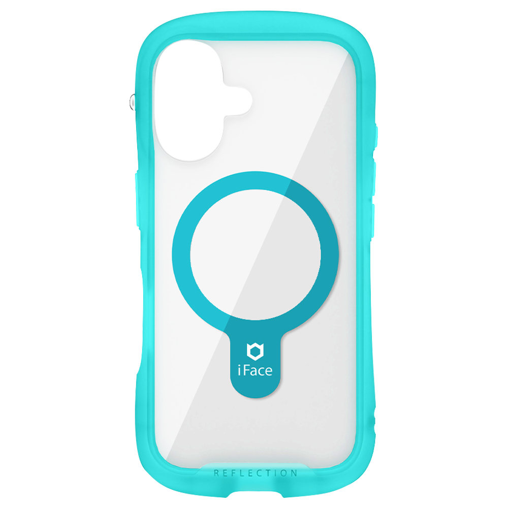 iPhone16 ブラックに、iFace Reflection スマホケースをつけてみた