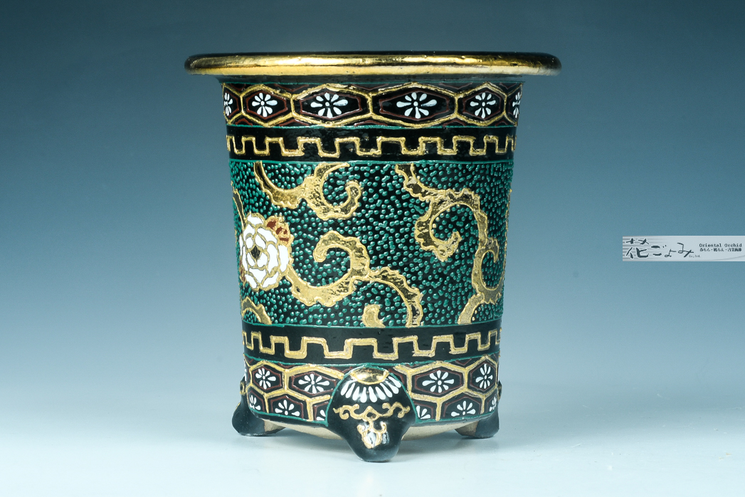 Ki 水牛角 有機宝石 唐草 透かし 貴女 カメオ ブルー 大幅 Ki様専用 水牛角