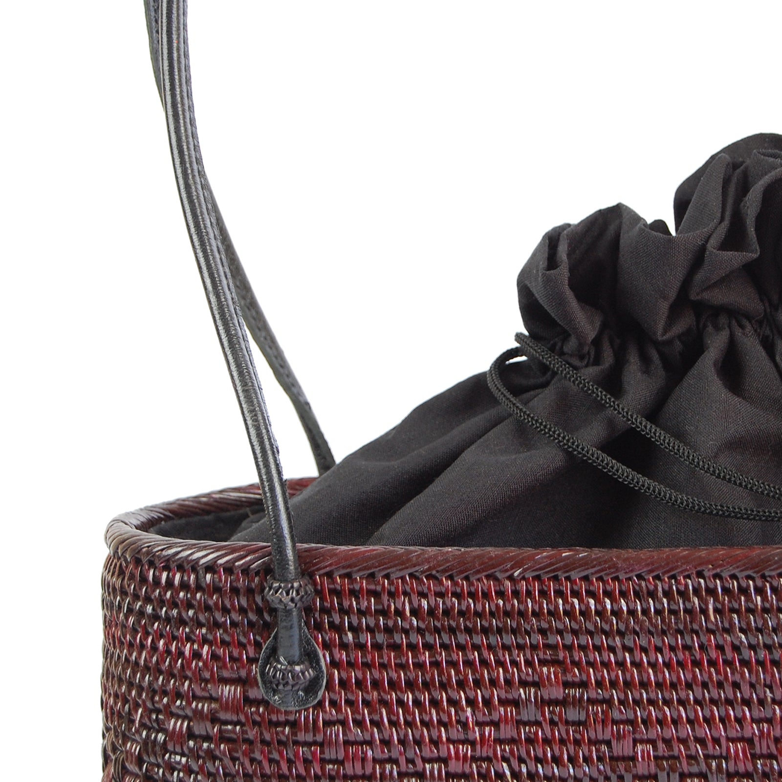 Peggy Fisher Black Cherry Tote w/ Drawstring Liner – Hancock Baskets