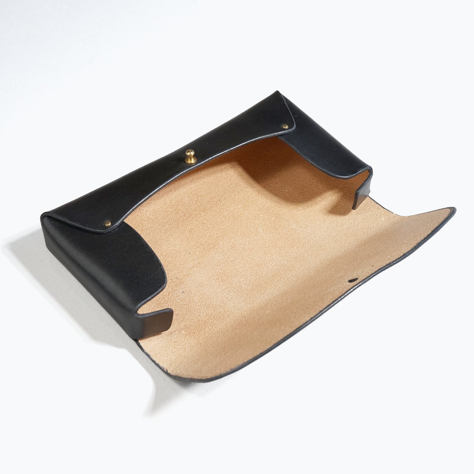 レザーペンケース｜柿渋染め – h&craft.