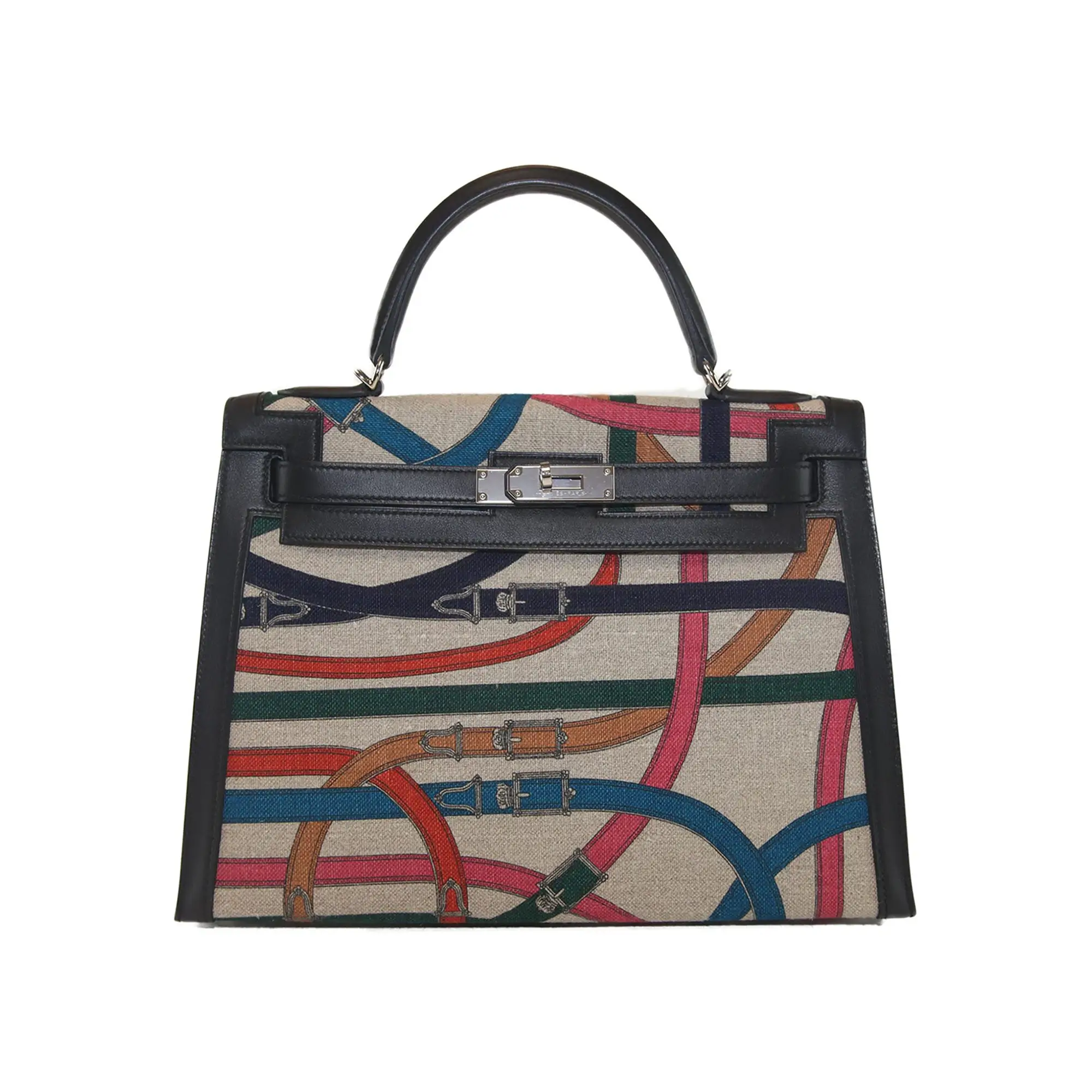Limited Hermès Kelly Sellier 32 Toile de Camp Cavalcadour