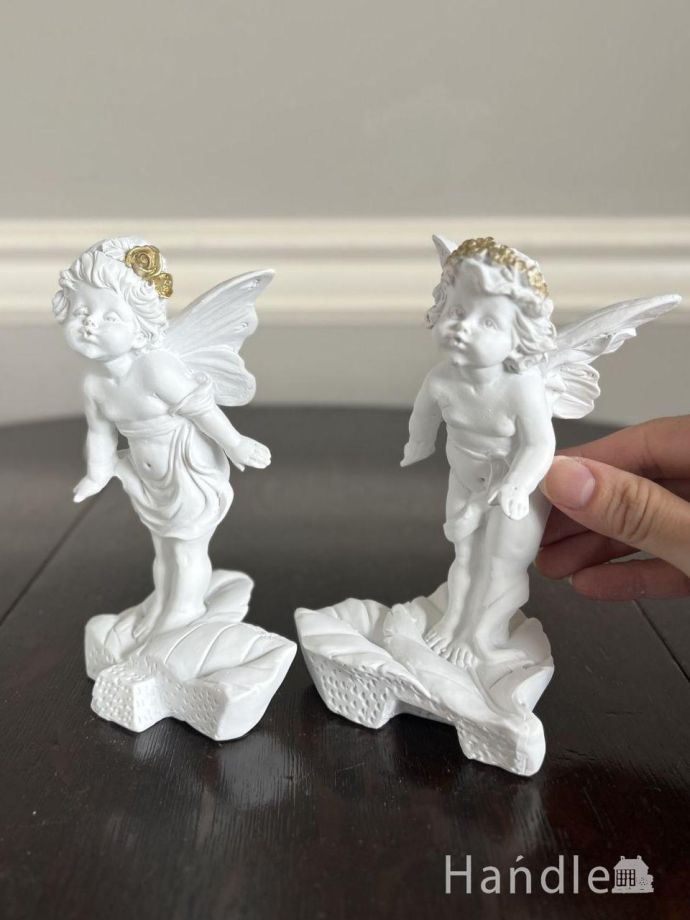アンティーク風の可愛いディスプレイ雑貨、天使の形のデコラティブな