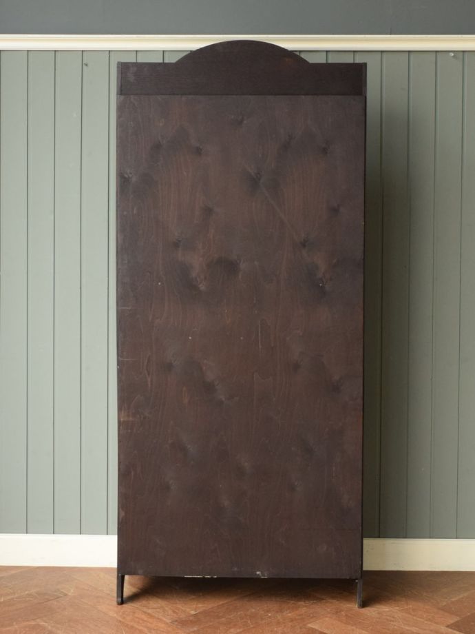 イギリスから届いた本棚付きのアンティーク机、オーク材の