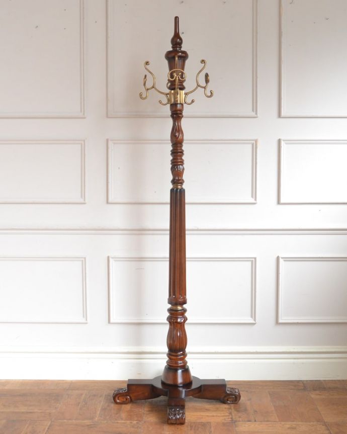 L3705-28 英国アンティーク コートハンガー ハットスタンド インテリア