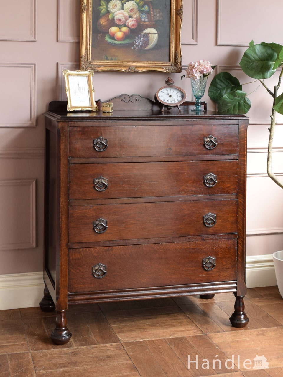 アンティーク4段チェスト