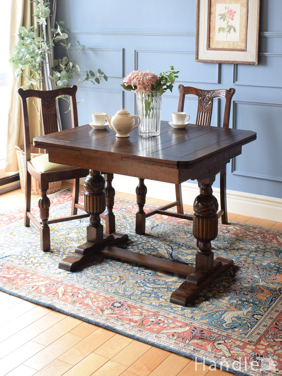 英国アンティークOLD CHARM製ゲートレッグテーブル/ダイニング73-339