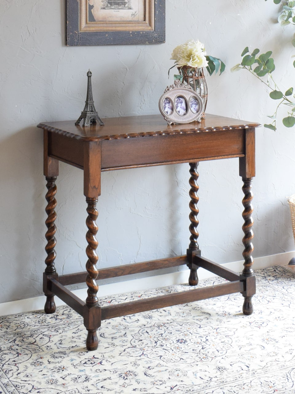 なーさん イギリス アンティークミシン脚テーブル REIKO 足踏みミシン