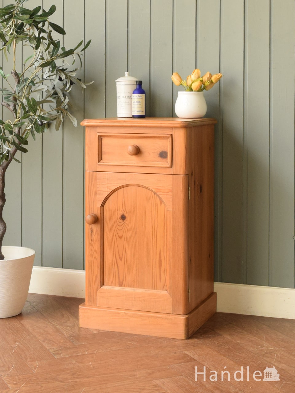 象嵌 アンティーク キャビネット 丸脚 木製 引き出し3杯 象嵌 チェスト