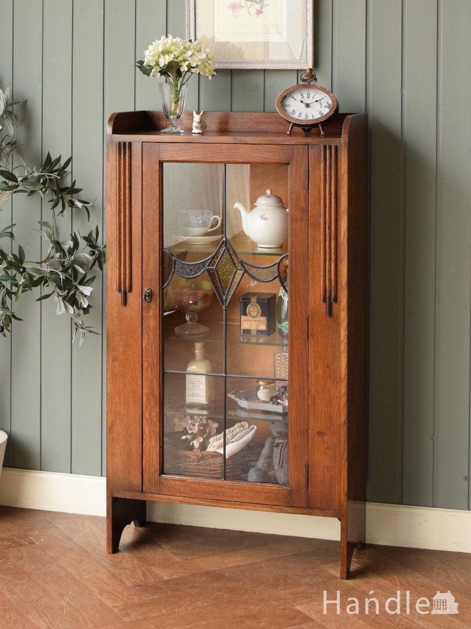アンティーク キャビネット アンティーク キャビネット チーク無垢材