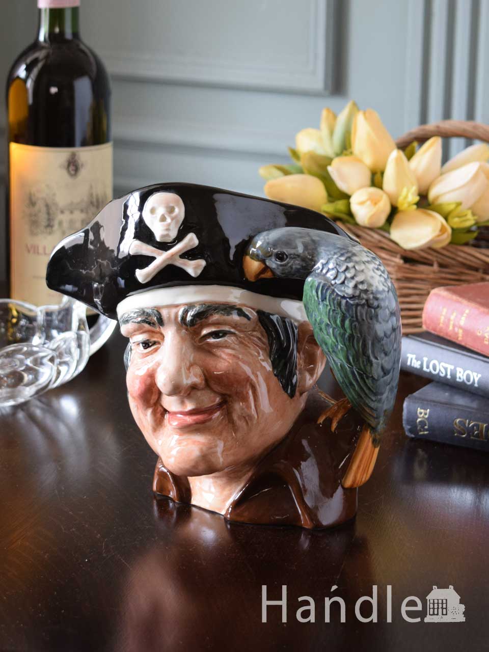 ロイヤルドルトンのアンティークのトビージャグ、Long John Silverの