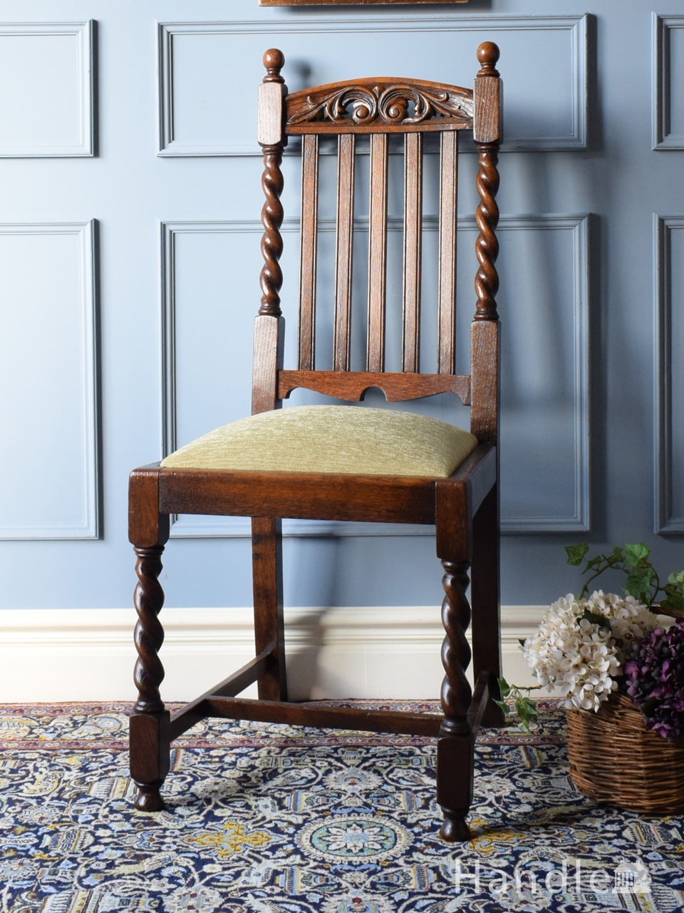 イギリス アンティーク 家具 アームチェア ダイニングチェア 安い 椅子