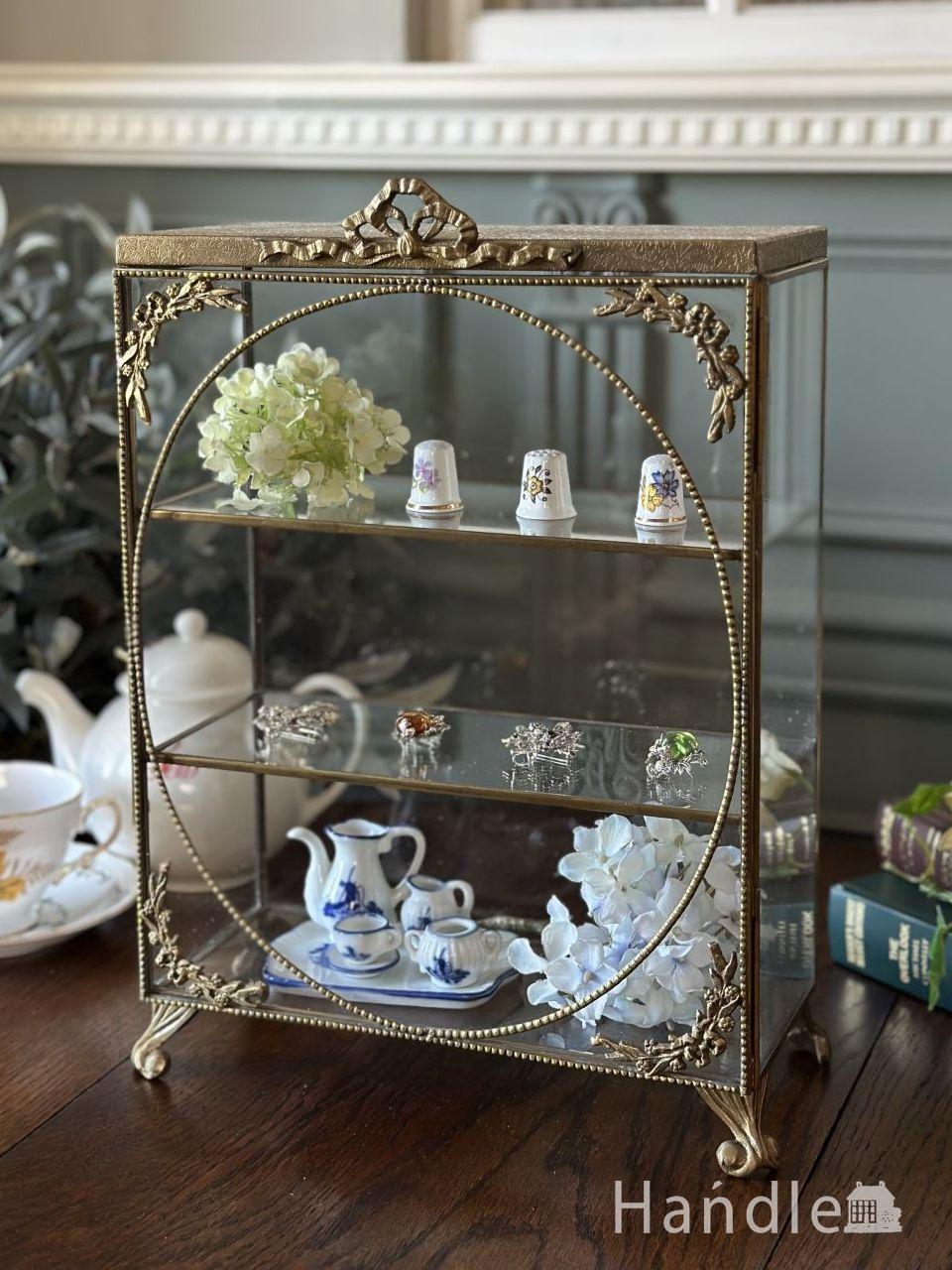 アンティーク調に仕上げた真鍮製のジュエリーボックス,おしゃれな