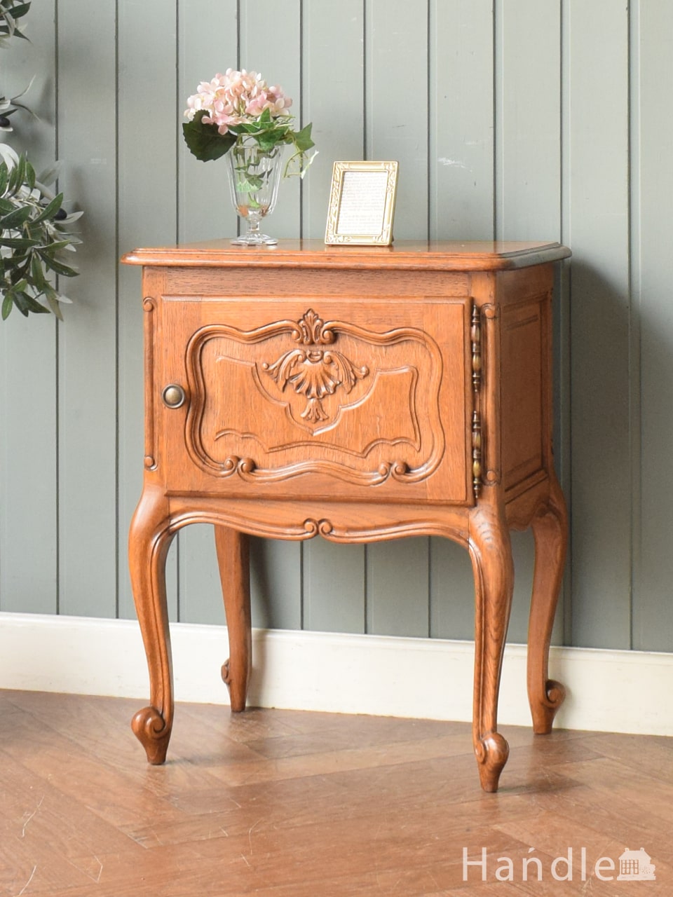 アンティークのキレイな英国家具、マホガニー材のコールボックス(j