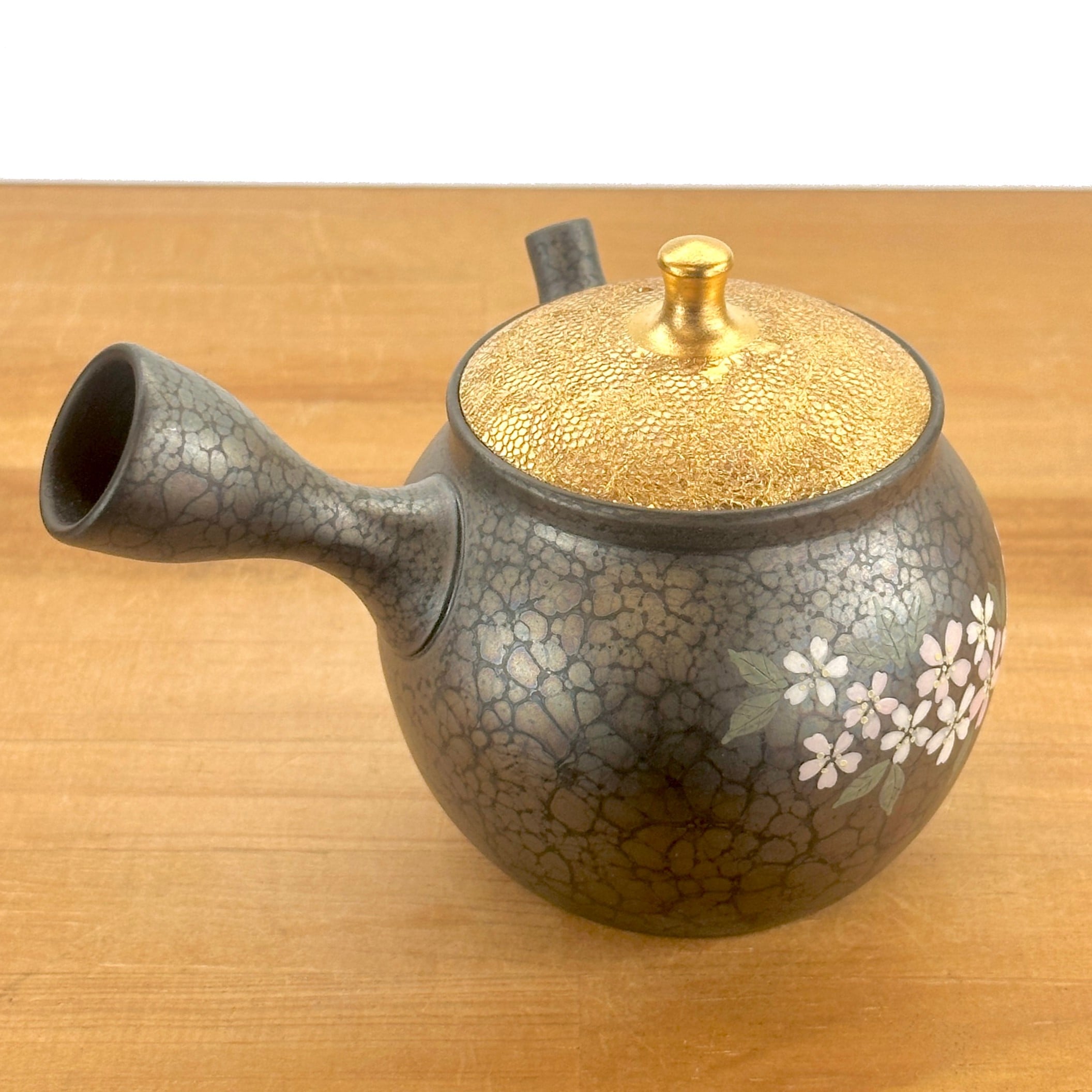 双耳小瓶黒田陶