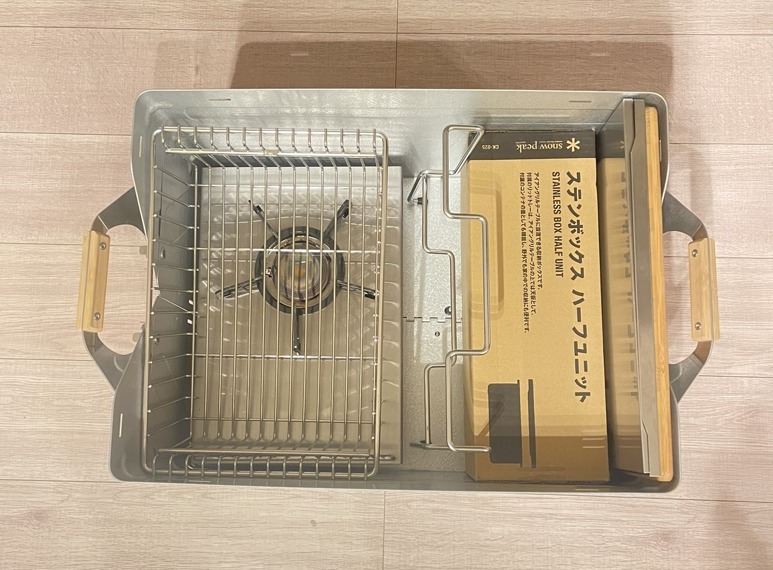 中古】スノーピーク CK-025 ステンボックス ハーフユニット 2セット