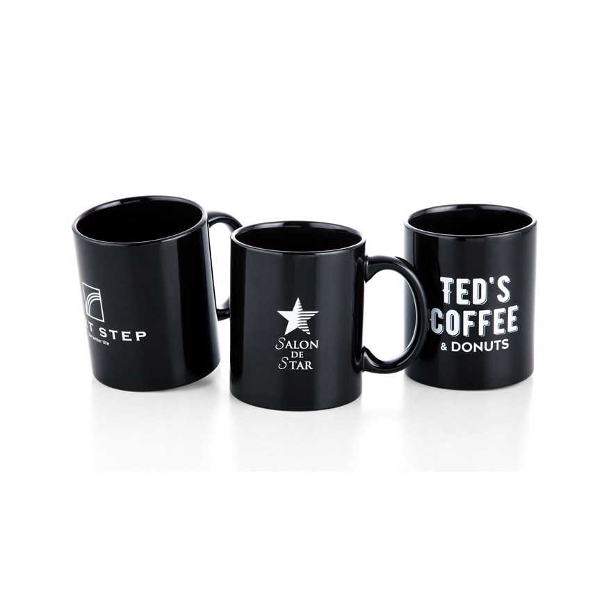 スタイリッシュマグカップ（ブラック） | 【販促グッズドットコム