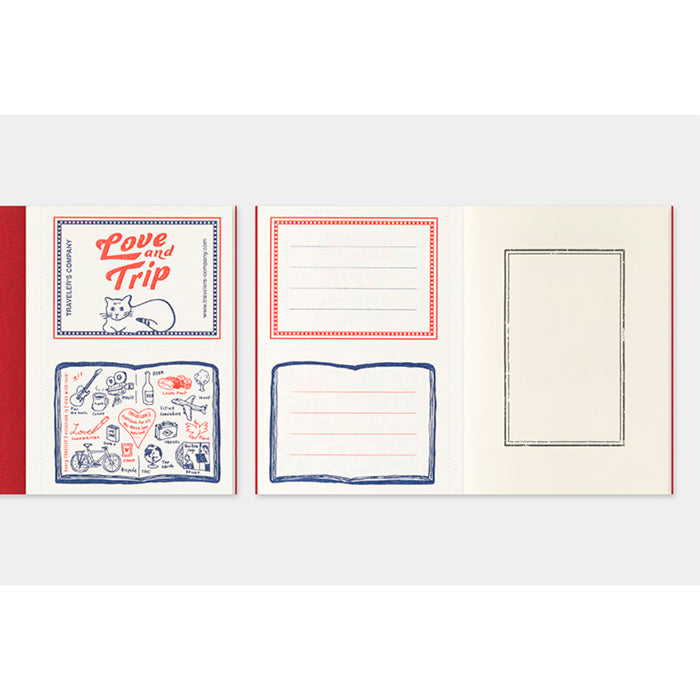 TRAVELER'S notebook LOVE AND TRIP Red (Passport Size) | 八文字屋