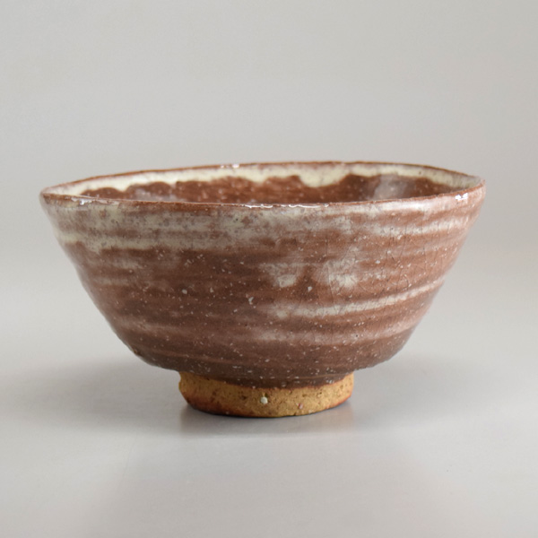 京焼抹茶碗 乾山写し 【萩絵茶盌】中村清雲 共箱 京焼抹茶碗 乾山写し