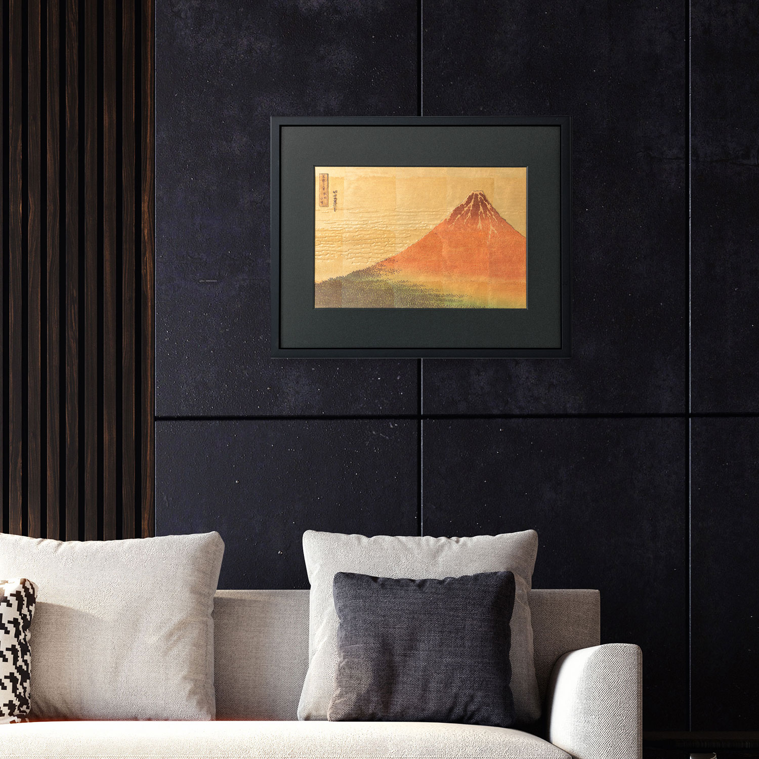 箔名画 立体額 赤富士