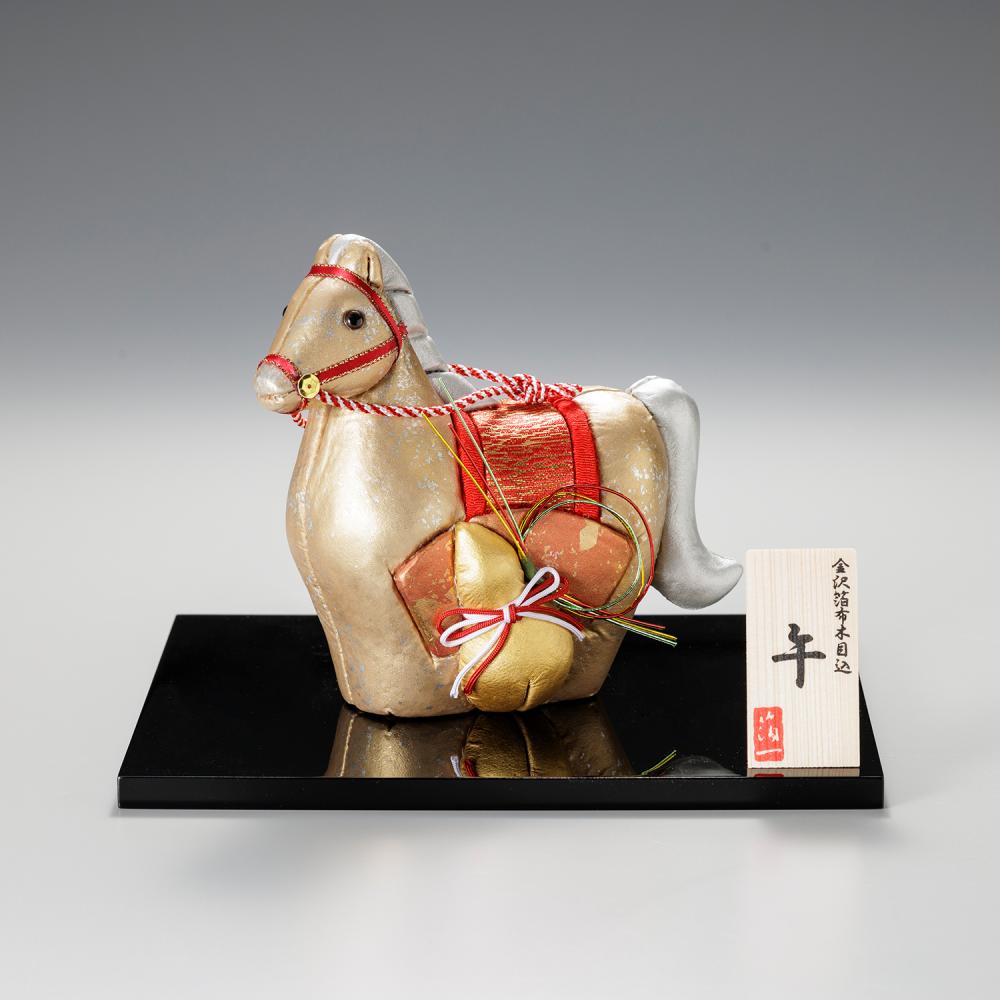 木箱入金のわらじ(純金箔)999.9 縁起物 純金 商売繁盛 学業向上 置物 金