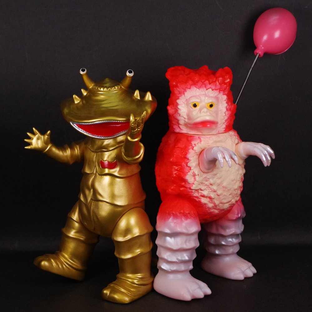 ジャイアントカネゴン＆ゴールド（ブルマァク復刻）未開封ソフビ他＋