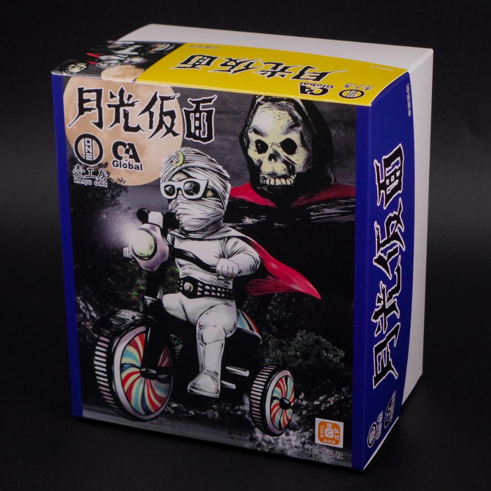 黒十字軍仮面怪人シリーズ ミニソフビ 三日月仮面 タイヤ仮面 三ケ月